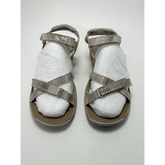 Clarks Snake‎ Print Sandals Adjustable Straps Comfort Walking Shoes Size 8 - Picture 4 of 11